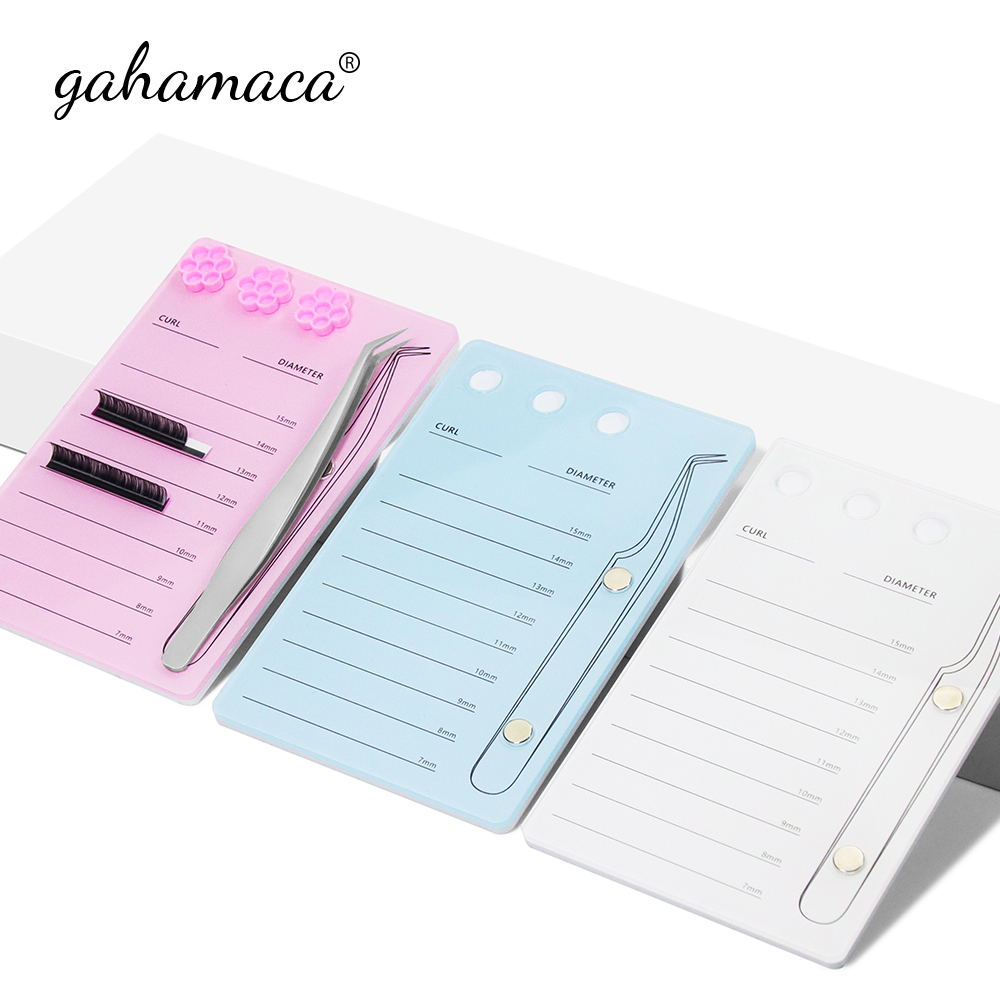 Eyelash Extension Model - GAHAMACA Acrylic Lashes Holder Pad Individual
