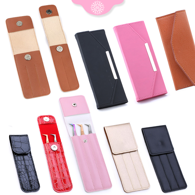 Eyelash Extension Is Safe - Eyelash Extension Tweezers Leather Case Collection