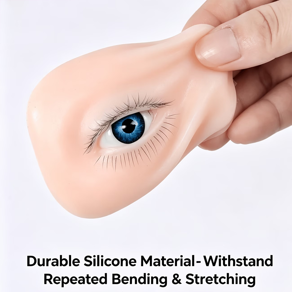 Eyelash Extension Model - 3 Layer Silicone Eye Model for