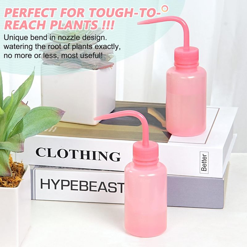 Eyelash Extension Is Safe - 250ml Pink Bend Mouth Eyelash Cleaning