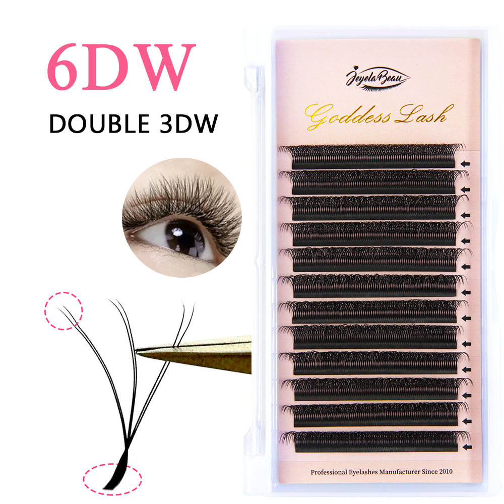Eyelash Extension Double Volume - Goddess Double 3D/4DW Shaped Eyelash Extension
