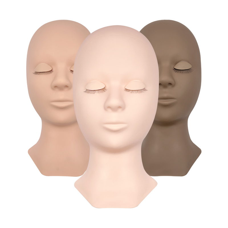Eyelash Extension Model - Eyelash Extension Training Practice Head Flat