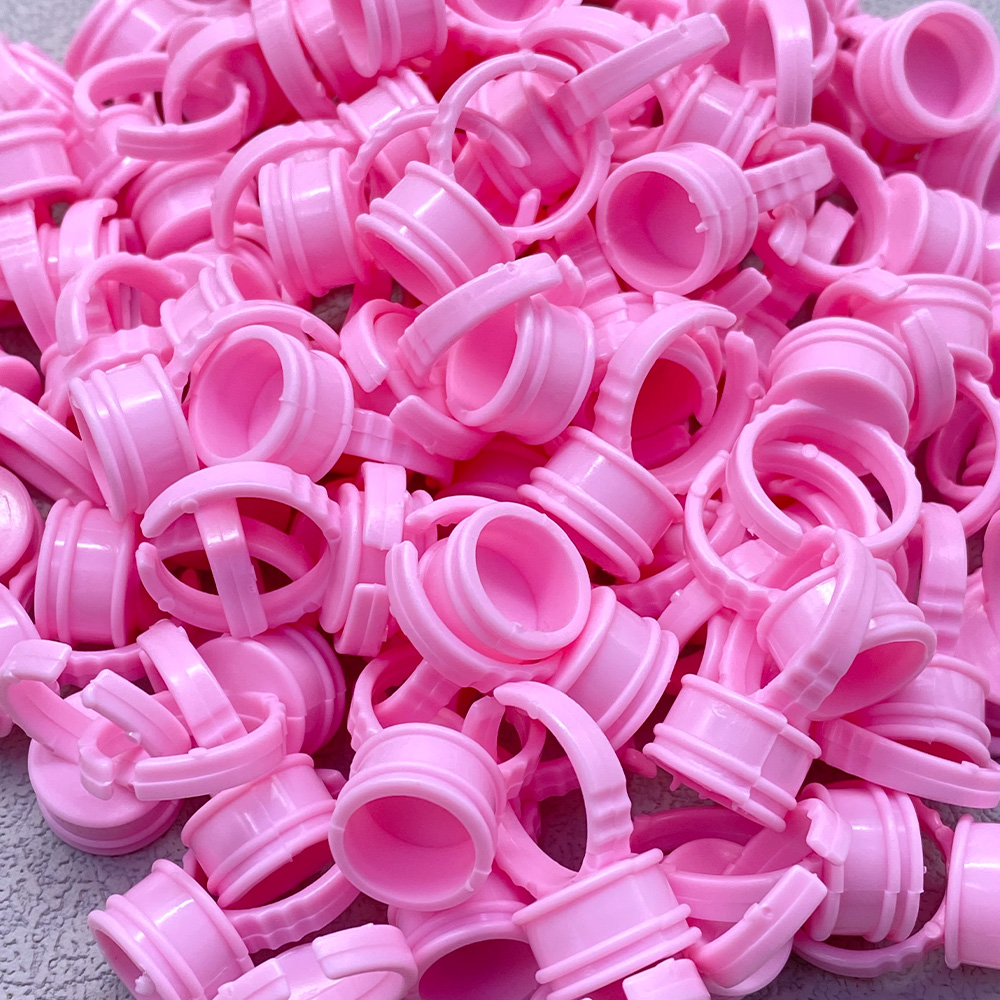 100Pcs Disposable Glue Ring Cu - Eyelash Extension Volume Lashes review and price