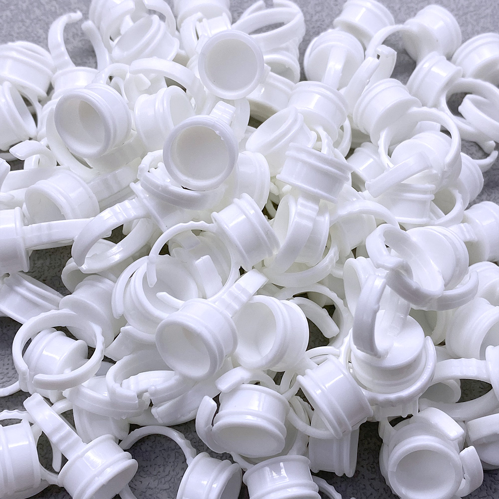 100Pcs Disposable Glue Ring Cu - Eyelash Extension Volume Lashes review and price