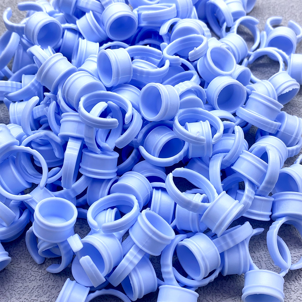 100Pcs Disposable Glue Ring Cu - Eyelash Extension Volume Lashes review and price