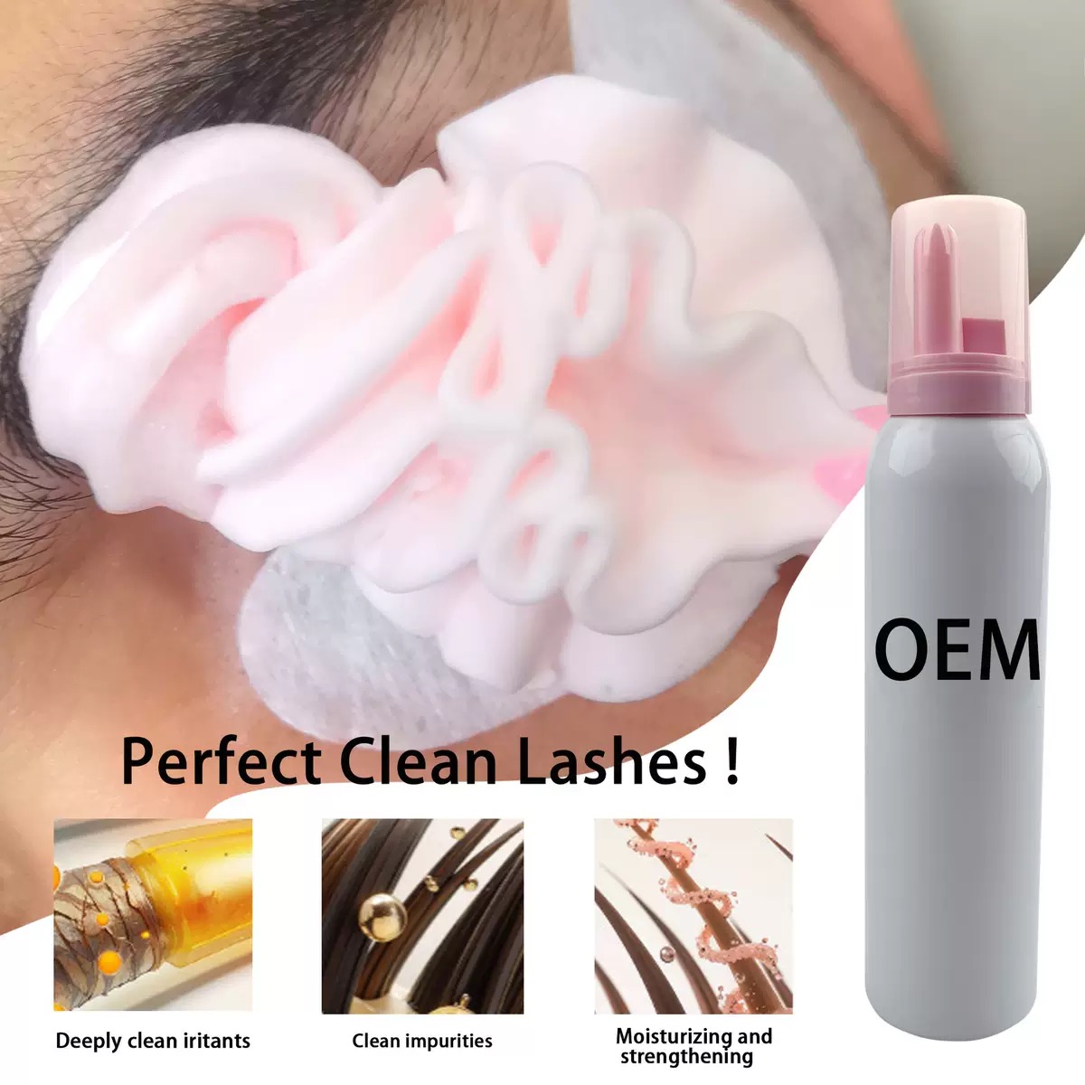Customized  Whipped Lash Shamp - Eyelash Extension Foam Cleanser review and price