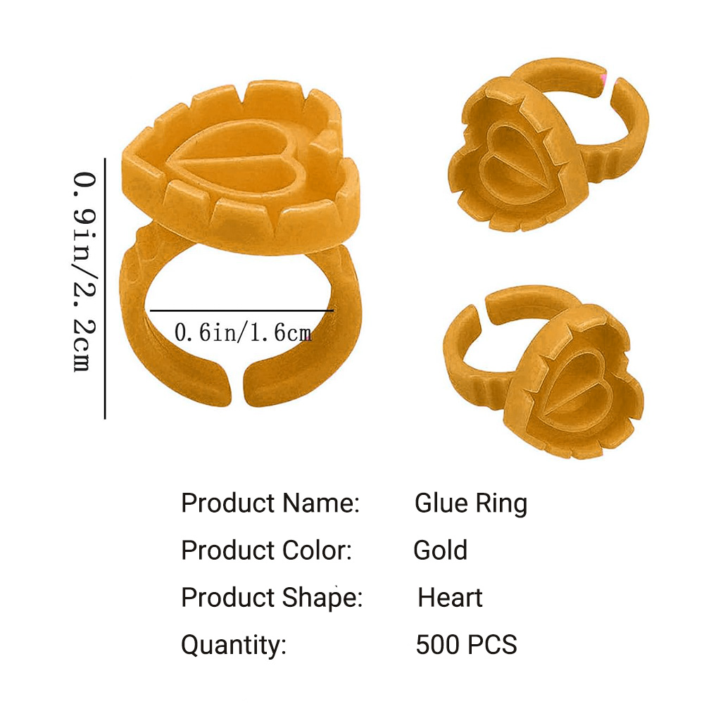 500PCS Glue Rings for Lash Ext - Eyelash Extension Volume Lashes review and price