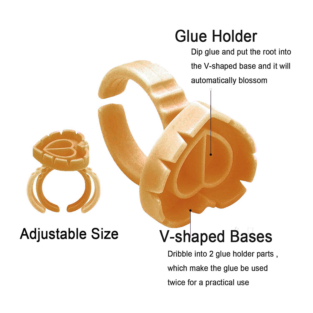 500PCS Glue Rings for Lash Ext - Eyelash Extension Volume Lashes review and price