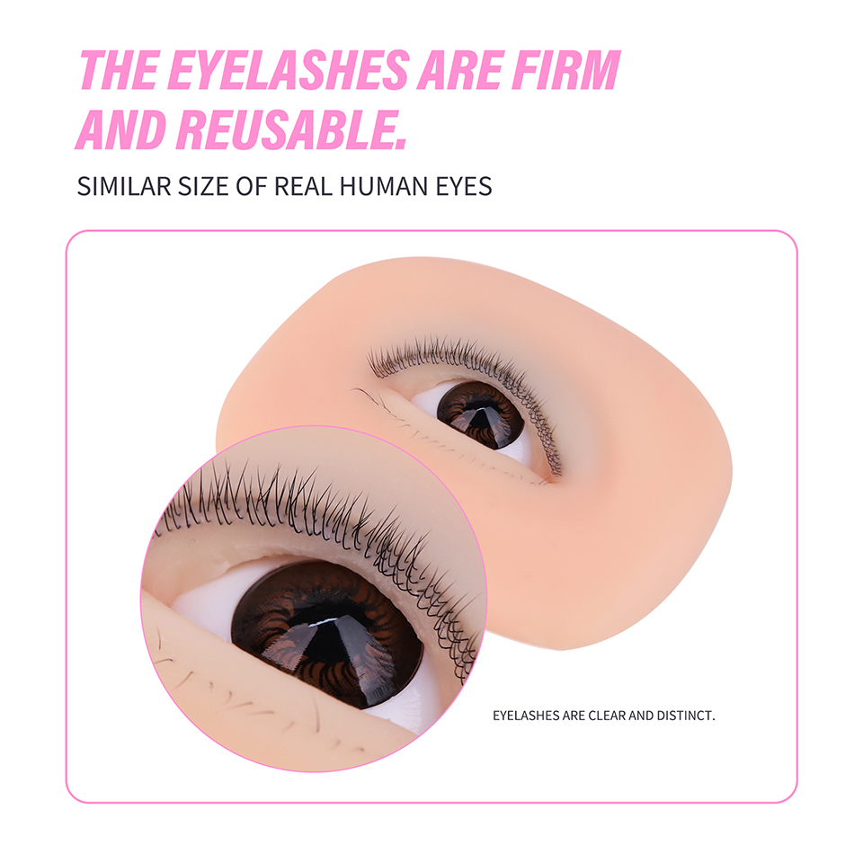 3 Layer Silicone Eye Model for - Eyelash Extension Model review and price