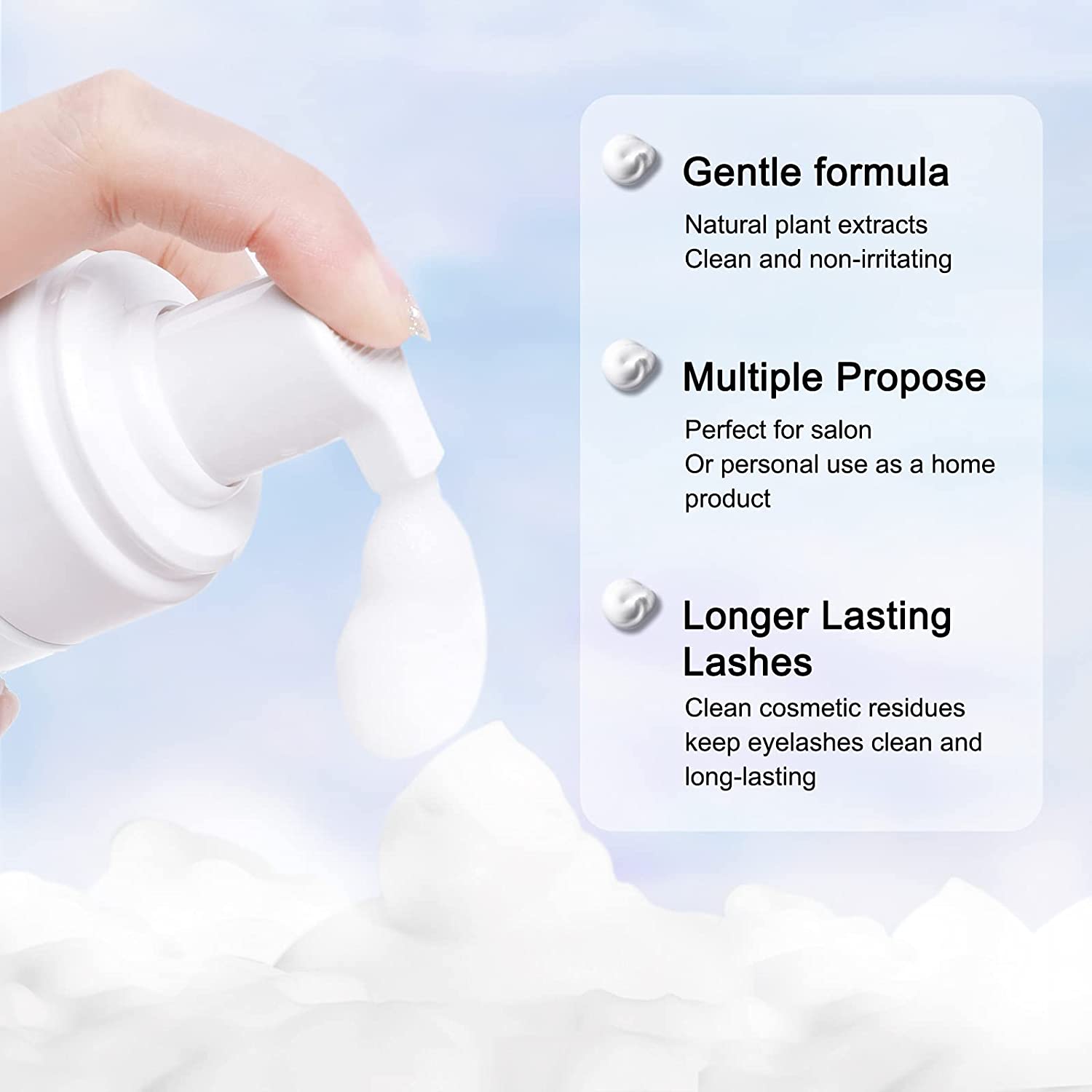 50ml Lanthome Eyelash Extensio - Eyelash Extension Foam Cleanser review and price