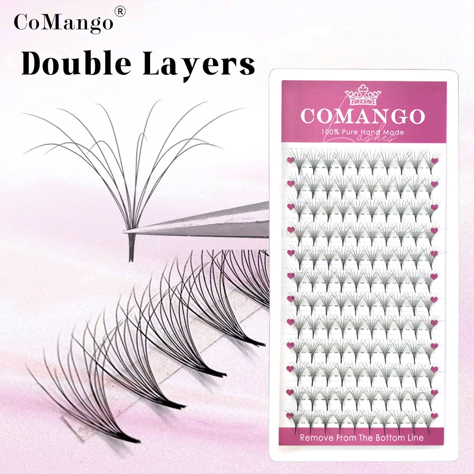 CoMango Double-Layer Fluffy Pr - Eyelash Extension Double Volume review and price