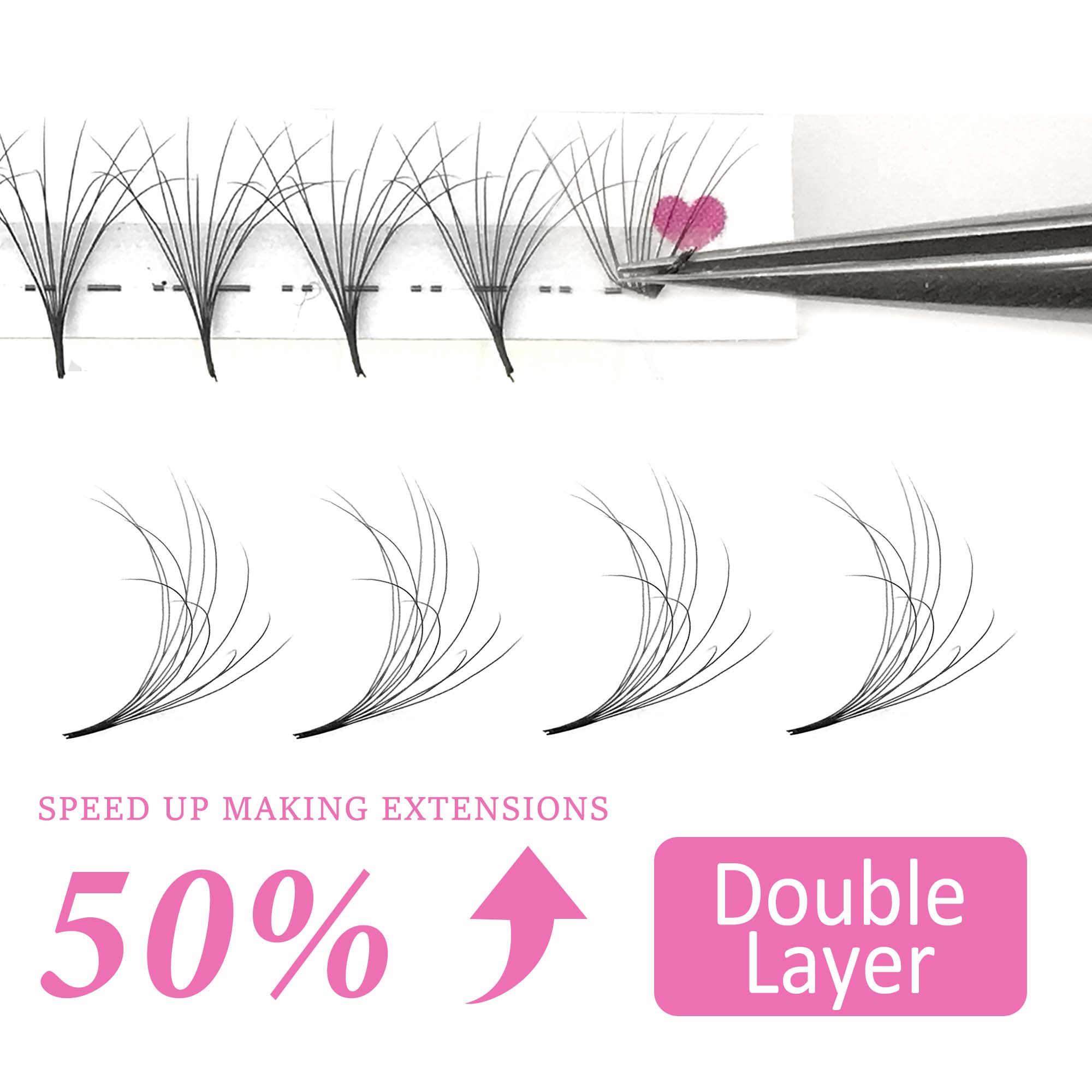 CoMango Double-Layer Fluffy Pr - Eyelash Extension Double Volume review and price