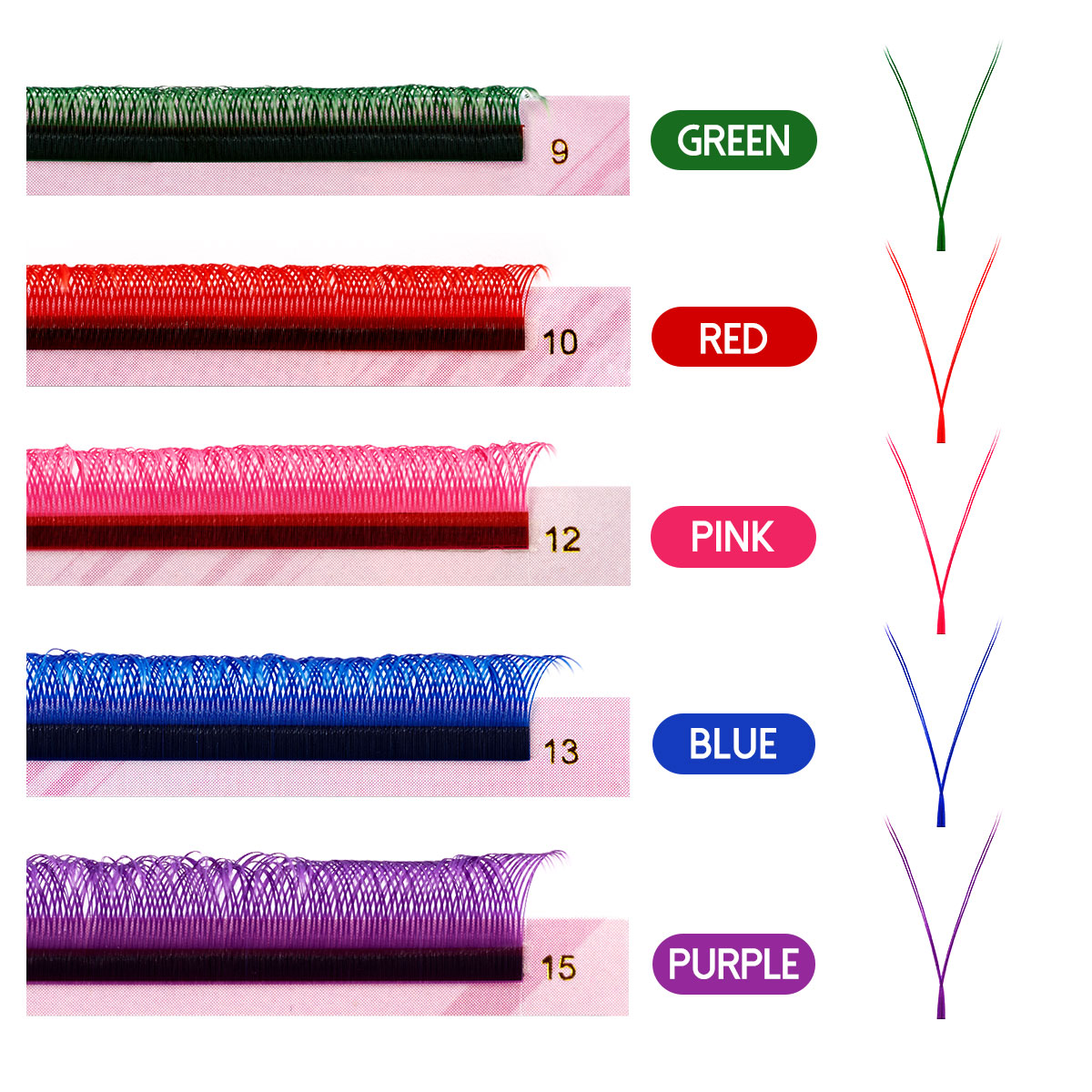 ARISON Mixed Color YY Lashes P - Eyelash Extension Double Volume review and price