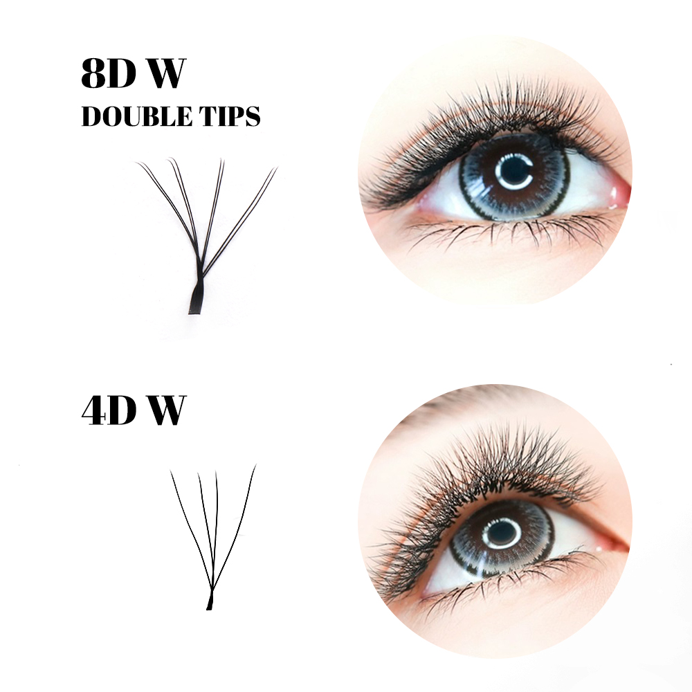 GEMERRY 4D/6D/8D/10D W Lashes  - Eyelash Extension Double Volume review and price