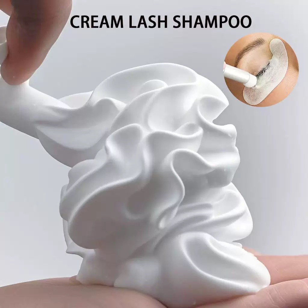 Custom Whipped Lash Cream Sham - Eyelash Extension Foam Cleanser review and price