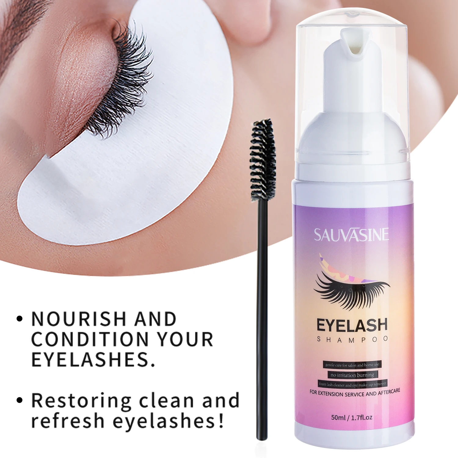 5/10PCS 50ML Eyelash Extension - Eyelash Extension Foam Cleanser review and price