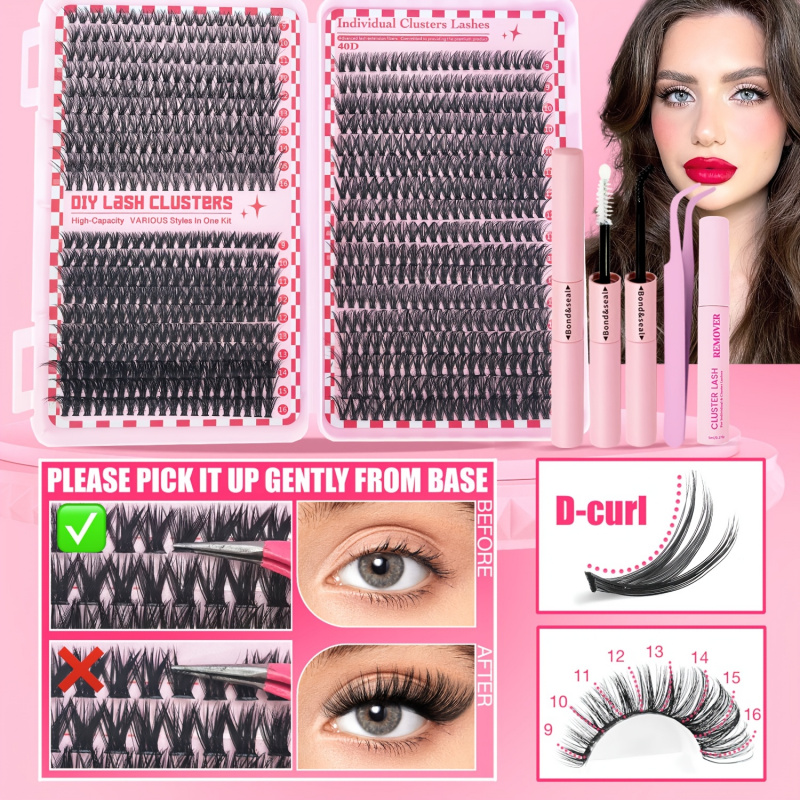 740/200pcsCluster Eyelash Exte - Eyelash Extension Equipment review and price