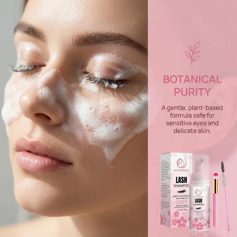 Lash Shampoo 60ML Fast Eyelash - Eyelash Extension Foam Cleanser review and price
