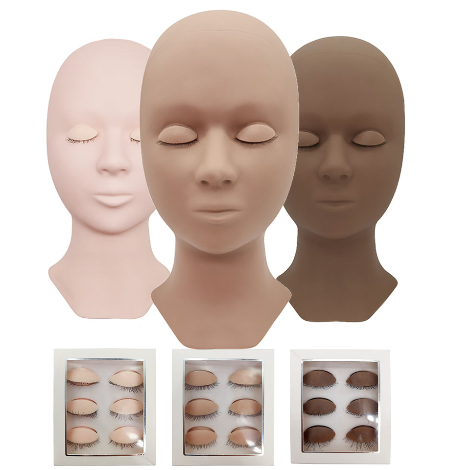 Silicone Head Training Mannequ - Eyelash Extension Model review and price